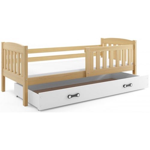 Dětská postel KUBUS s úložným prostorem 90x200 cm - borovice Zelená