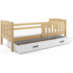 Dětská postel KUBUS s úložným prostorem 90x200 cm - borovice Zelená