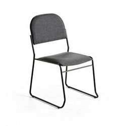 Konferenční židle DAWSON, textilní potah, antracitová