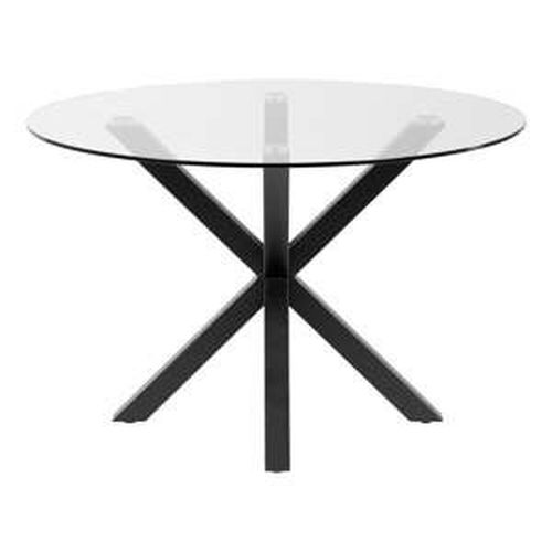 Kulatý jídelní stůl se skleněnou deskou La Forma, ø 119 cm