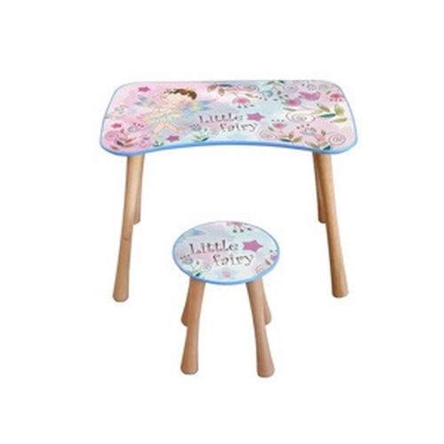 Dětský stolek se stoličkou Květinová víla, 65 x 41 x 47 cm