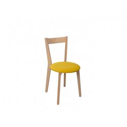 BRW Jídelní židle IKKA, dub sonoma/žlutá