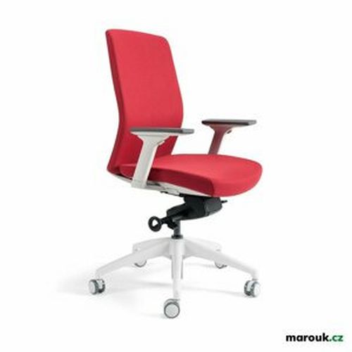 Kancelářská ergonomická židle Office Pro J2 WHITE BP — více barev, bez podhlavníku Červená 202