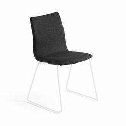 Konferenční židle OTTAWA, černý potah, bílá