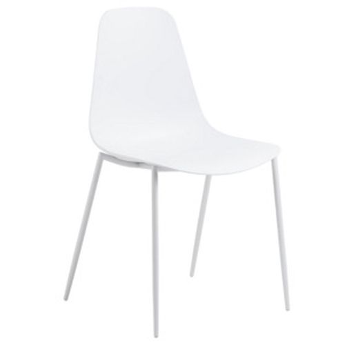 Bílá plastová jídelní židle LaForma Wassu
