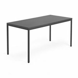 Stůl MODULUS, 1600x800 mm, černý rám, černá
