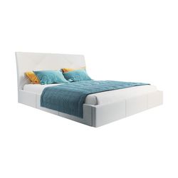 Čalouněná postel KARO rozměr 120x200 cm Černá eko-kůže
