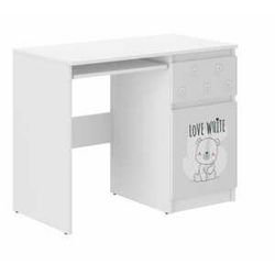 Wood Dětský psací stůl 96 cm - Bílý medvídek