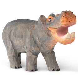 Ferm Living designové dřevěné hračky Animal Hippo