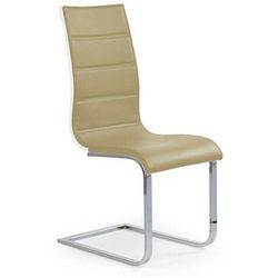 Halmar Jídelní židle K104 Béžová látka/překližka bílá