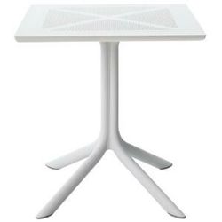 Nardi Bílý plastový zahradní stůl Clipx 80 x 80 cm
