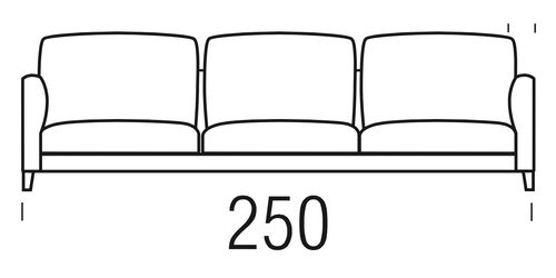 Beltá / Frajumar designové sedačky Slim 250 cm