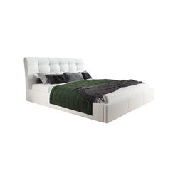 Čalouněná postel ADLO rozměr 120x200 cm Černá eko-kůže
