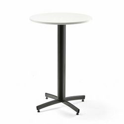 Barový stůl SANNA, Ø700x1050 mm, bílá, černá