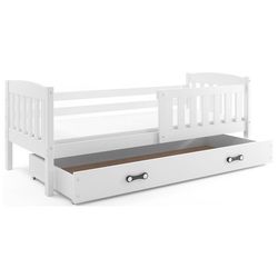 Dětská postel KUBUS s úložným prostorem 80x160 cm - bílá Zelená