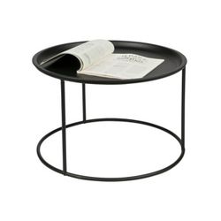 Hoorns Černý kovový konferenční stolek Select 56 cm