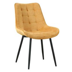 Casarredo Jídelní židle TRIX žlutý velvet