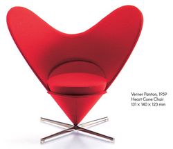 Vitra designové miniatury Heart Cone Chair