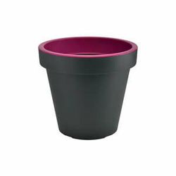 Šedo-fialový květináč Gardenico Metro Twist, ø 29,5 cm