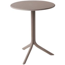 Nardi Šedo hnědý plastový zahradní stolek Step 60,5 cm