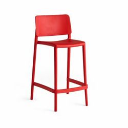 Barová židle RIO, výška sedáku 650 mm, červená