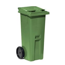 Plastová nádoba na odpad CLASSIC, 140 l, zelená