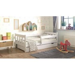 Dětská postel Irina bílá 180/80 + šuplík + matrace