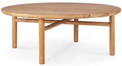 Ethnicraft designové zahradní stoly Teak Quatro Outdoor Coffee Table (průměr 95 cm)
