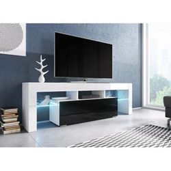 Televizní stolek TORO 138 Barva nábytku: Bílo/černý lesk