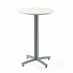 Barový stůl SANNA, Ø700x1050 mm, bílá, šedá