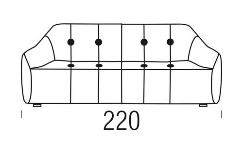 Beltá / Frajumar designové sedačky Ovvo 220cm
