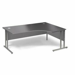 Psací stůl FLEXUS, pravý, 1800x1200 mm, šedá