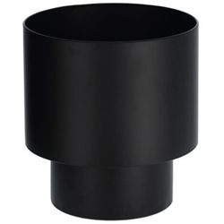 Kave Home Černý kovový květináč LaForma Mash Ø 28 cm