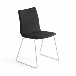 Konferenční židle OTTAWA, černý potah, šedá