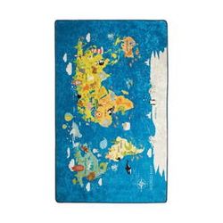 Dětský koberec World Map, 100 x 160 cm