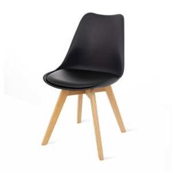 Sada 2 černých židlí s bukovými nohami loomi.design Retro