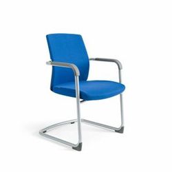 Jednací židle Office Pro JCON WHITE — více barev, nosnost 120 kg Modrá