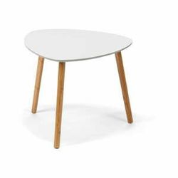 Bílý odkládací stolek loomi.design Viby, 40 x 40 cm