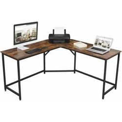 VASAGLE Rohový PC stůl industriální 149 x 75 x 149 cm
