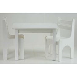 Stůl a dvě židličky K1 bílá