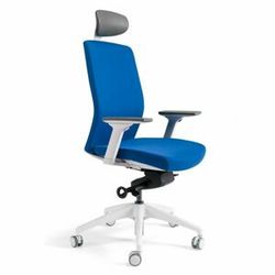 Kancelářská ergonomická židle Office Pro J2 WHITE SP — více barev, s podhlavníkem Modrá 214