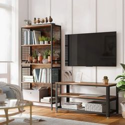 TV stolek industriální drátěná police 100 x 52 x 40 cm