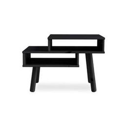 Konferenční stolek z borovicového dřeva v černé barvě Karup Design Haku