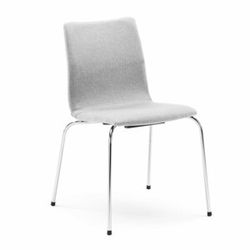 Konferenční židle OTTAWA, stříbrně šedý potah, chrom