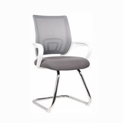 Tempo Kondela Konferenční židle SANAZ TYP 3 - šedá/bílá