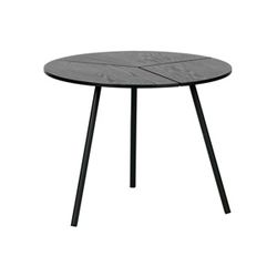 Hoorns Černý dřevěný konferenční stolek Ramon 48 cm