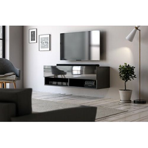Televizní stolek DERBY 100 černý mat/černý lesk