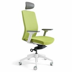 Kancelářská ergonomická židle Office Pro J2 WHITE SP — více barev, s podhlavníkem Zelená 203