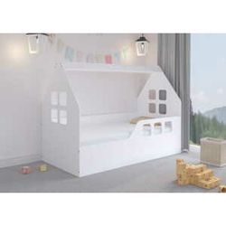 Abart Dětská postel ve tvaru domečku - 160 x 80 cm Bílá