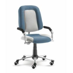 Rostoucí dětská židle na kolečkách Mayer FREAKY SPORT – s područkami Aquaclean modrá/šedá 2430 08 392